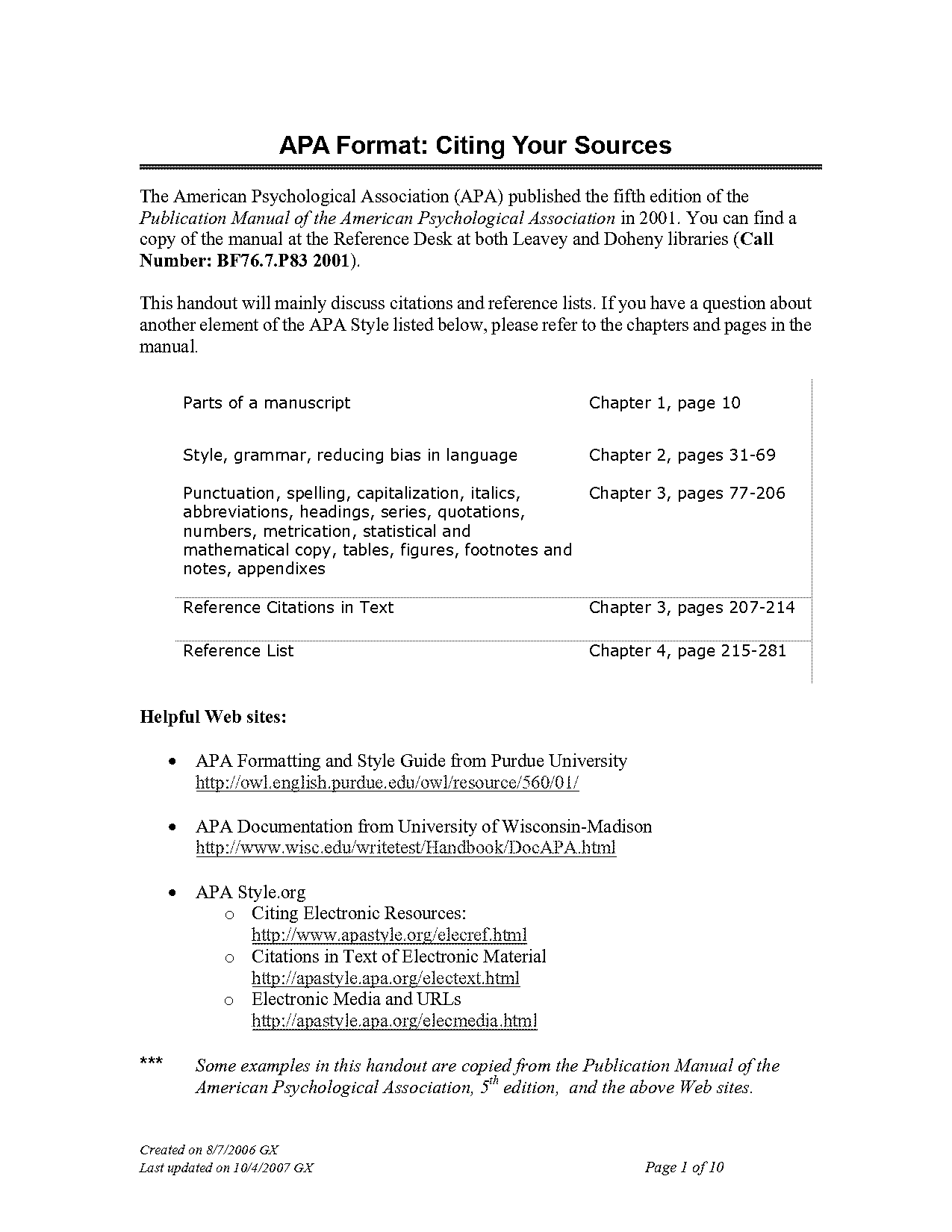 purdue owl apa reference list example electronic journal article